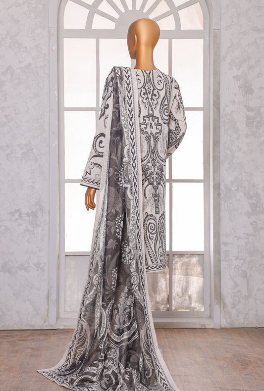 Printed Khaddar Suit Unstitched 3 Piece - PKC - 3041