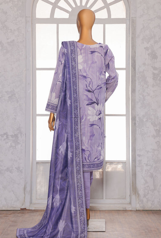 Printed Khaddar Suit Unstitched 3 Piece - PKC - 3076