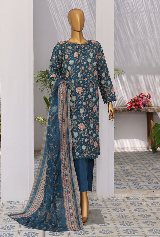 Dhagakari by HZ Textiles Embroidered Khaddar Suit Unstitched 3 Piece PKD - 502