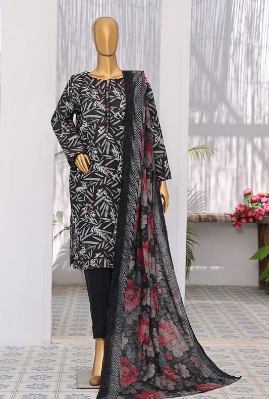 Dhagakari by HZ Textiles Embroidered Khaddar Suit Unstitched 3 Piece PKD - 508