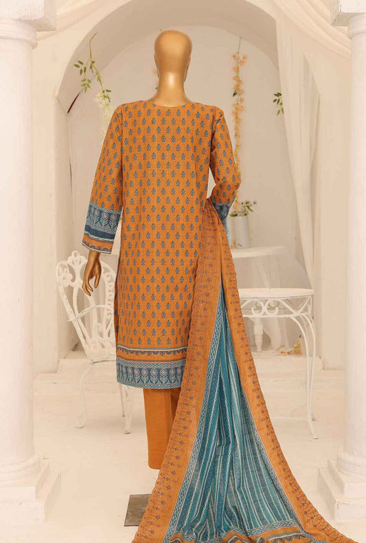 3 Piece Unstitched - Khaddar Premium Embroidered - PKE-03