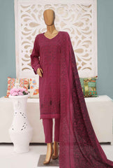 3 Piece Unstitched - Khaddar Premium Embroidered - PKE-05