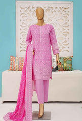 3 Piece Unstitched - Khaddar Premium Embroidered - PKE-06