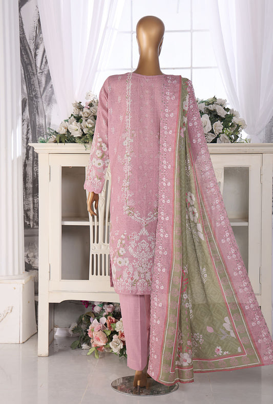Khaddar by HZ Textiles Embroidered Khaddar Suit Unstitched 3 Piece - PKE-205 - Winter Collection