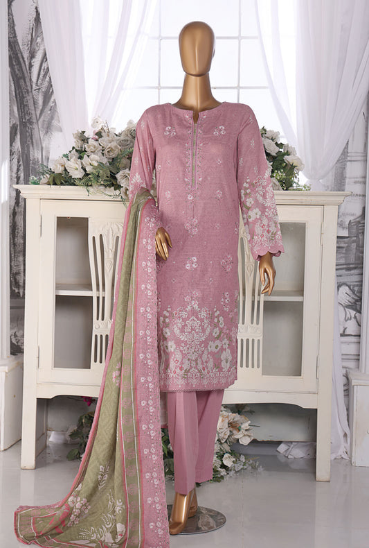 Khaddar by HZ Textiles Embroidered Khaddar Suit Unstitched 3 Piece - PKE-205 - Winter Collection