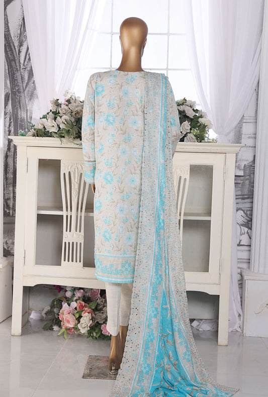 Khaddar by HZ Textiles Embroidered Khaddar Suit Unstitched 3 Piece - PKE-206 - Winter Collection