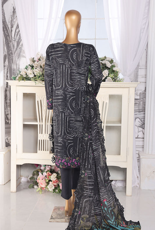 Khaddar by HZ Textiles Embroidered Khaddar Suit Unstitched 3 Piece - PKE-207 - Winter Collection