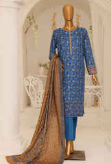 3 Piece Unstitched - Khaddar Premium Embroidered - PKE-20