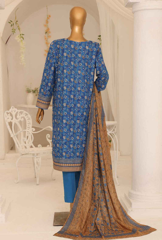 3 Piece Unstitched - Khaddar Premium Embroidered - PKE-20