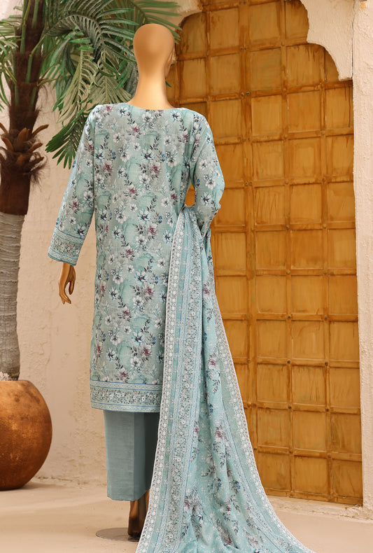 Premium Khaddar by HZ Textiles Embroidered Khaddar Suit Unstitched 3 Piece PKE - 3359 Vol 01