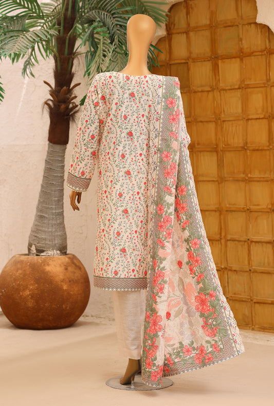 Premium Khaddar by HZ Textiles Embroidered Khaddar Suit Unstitched 3 Piece PKE - 3363 Vol 01