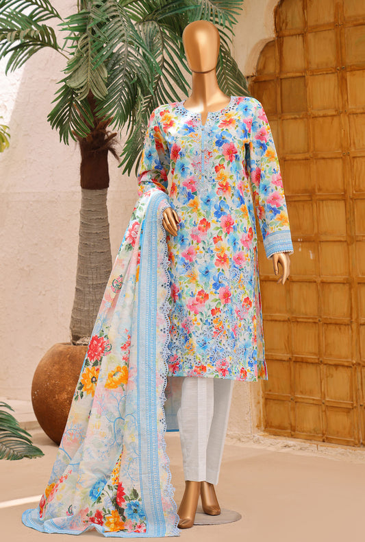 Premium Khaddar by HZ Textiles Embroidered Khaddar Suit Unstitched 3 Piece PKE - 3472 Vol 01