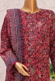 Premium Khaddar by HZ Textiles Printed Khaddar Suit Unstitched 3 Piece - PKP-3020 - Winter Collection