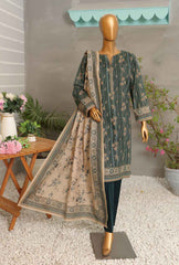 3 Piece Unstitched - Digital Printed Premium Khaddar Suit - PKP-51 Vol-02