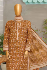 3 Piece Unstitched - Digital Printed Premium Khaddar Suit - PKP-52 Vol-02