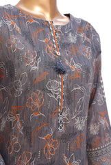 3 Piece Stitched - Platinum Lawn Printed Suit - PPC-03