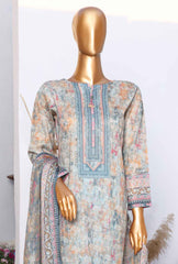 3 Piece Unstitched - Platinum Lawn Printed Suit - PPC-05