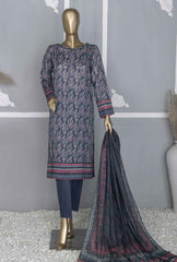 3 Piece Unstitched - Platinum Digital Printed Lawn Suit - PPC-103