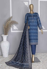 3 Piece Unstitched - Platinum Digital Printed Lawn Suit - PPC-105