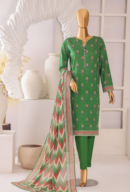 Platinum by HZ Textiles Digital Printed Lawn Suit Unstitched 3 Piece PPC - 1198