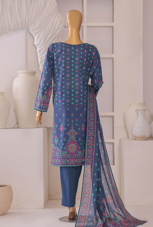 Platinum by HZ Textiles Digital Printed Lawn Suit Unstitched 3 Piece PPC - 1200