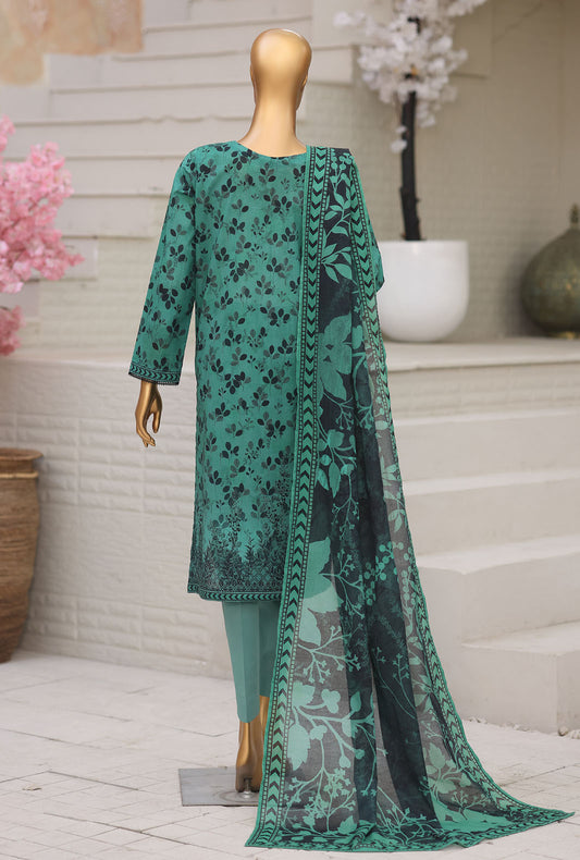Platinum by HZ Textiles Digital Printed Lawn Suit Unstitched 3 Piece PPC - 1201 Vol 02