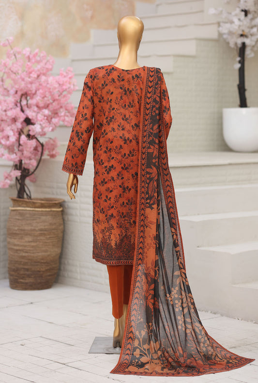 Platinum by HZ Textiles Digital Printed Lawn Suit Unstitched 3 Piece PPC - 1202 Vol 02