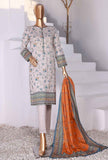 3 Piece Unstitched - Platinum Lawn Printed Suit - PPC-24