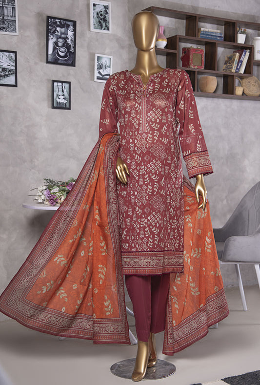 Platinum by HZ Textiles Digital Printed Lawn Suit Unstitched 3 Piece PPC-403 Vol-02 - Summer Collection