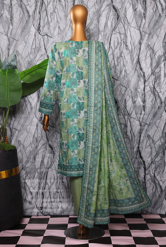 Platinum by HZ Textiles Digital Printed Lawn Suit Unstitched 3 Piece PPC-604 - Summer Collection