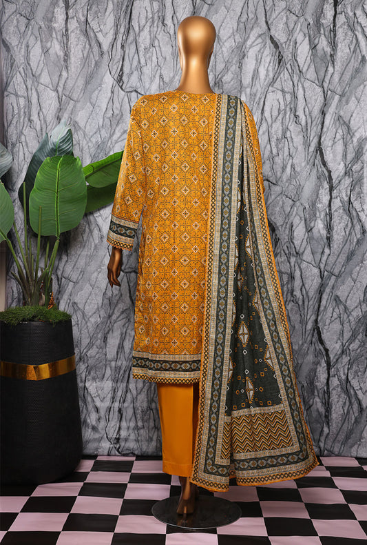 Platinum by HZ Textiles Digital Printed Lawn Suit Unstitched 3 Piece PPC-606 - Summer Collection