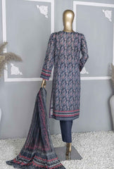 3 Piece Unstitched - Platinum Digital Printed Lawn Suit - PPC-103