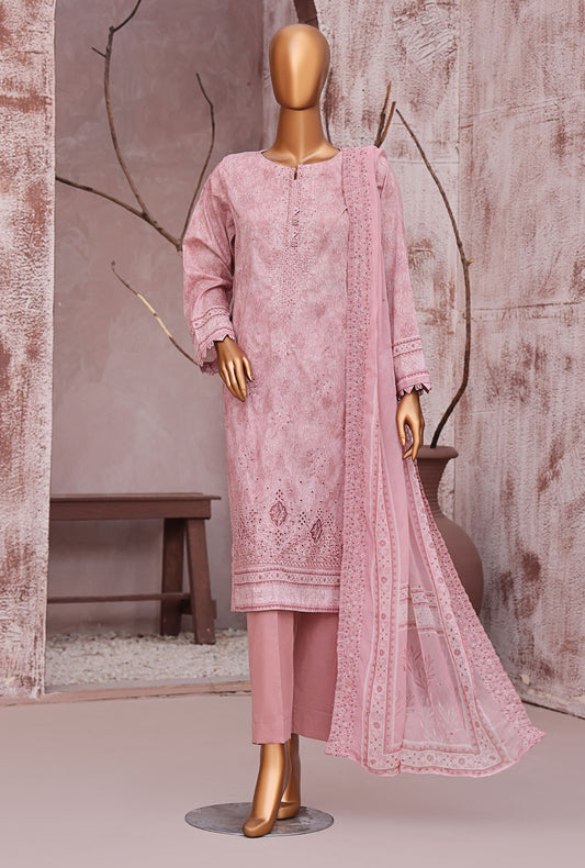 Premium Venice by HZ Textiles Printed Cotton Suit Unstitched 3 Piece PVE-706 - Winter Collection