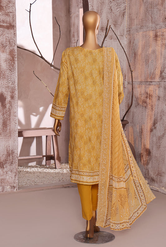 Premium Venice by HZ Textiles Printed Cotton Suit Unstitched 3 Piece PVE-708 - Winter Collection