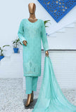 3 Piece Unstitched - Premium Venice Embroidered Lawn Suit - PVE-909