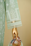 Traditional Vibes by HZ Textiles Embroiedered Suit Chikankari Stitched 3 Piece PWC-101 Dull Green
