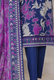 Cross Slub by HZ Textiles Digital Printed Lawn Suit Unstitched 3 Piece PWC-103 - Winter Collection