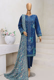 Cross Slub by HZ Textiles Digital Printed Lawn Suit Unstitched 3 Piece PWC-109 - Winter Collection