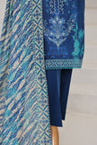 Cross Slub by HZ Textiles Digital Printed Lawn Suit Unstitched 3 Piece PWC-109 - Winter Collection