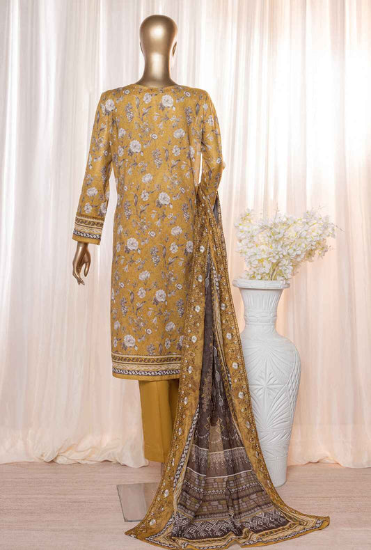 3 Piece Unstitched - Rimjhim Embroidered Lawn Suit - REC-125