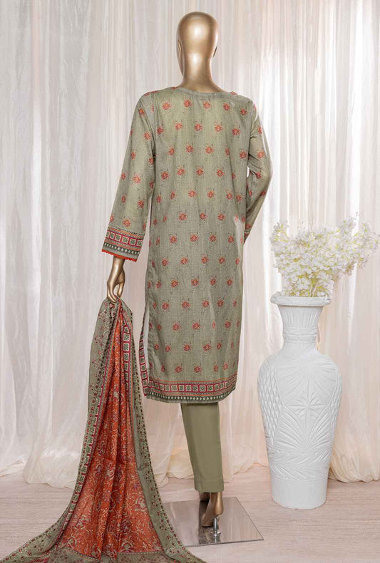 3 Piece Stitched -Rimjhim Embroidered Lawn Suit REC-126