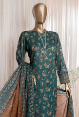 3 Piece Stitched -Rimjhim Embroidered Lawn Suit REC-128