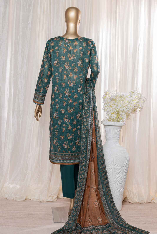 3 Piece Stitched -Rimjhim Embroidered Lawn Suit REC-128