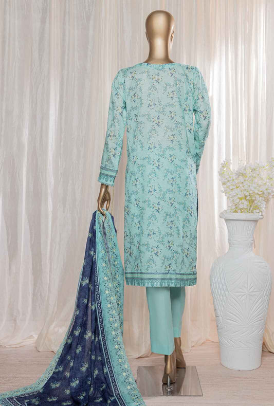 3 Piece Stitched -Rimjhim Embroidered Lawn Suit REC-130