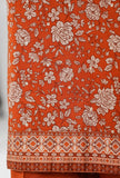 Thread & Needle by HZ Textiles Printed Cambric Suit Stitched 3 Piece POEL-3P-008 Rust