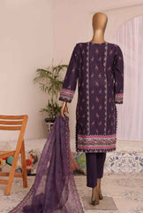 3 Piece Unstitched -Satranga Embroidered Lawn Suit SEC-951