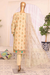 3 Piece Unstitched -Satranga Embroidered Lawn Suit SEC-952