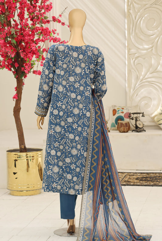 Summer Shades by HZ Textiles Digital Printed Lawn Suit Unstitched 3 Piece SPC - 1320