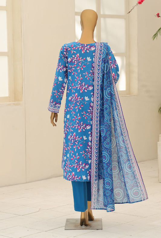 Summer Shades by HZ Textiles Digital Printed Lawn Suit Unstitched 3 Piece SPC - 1321