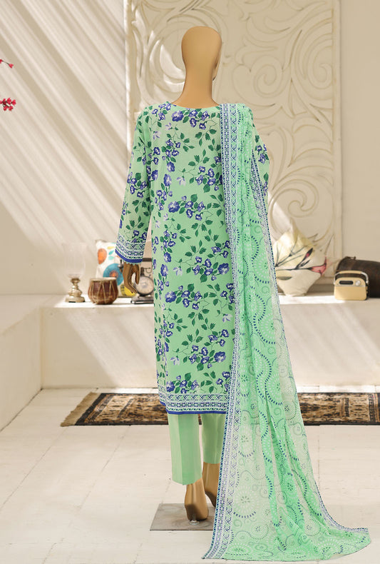 Summer Shades by HZ Textiles Digital Printed Lawn Suit Unstitched 3 Piece SPC - 1323